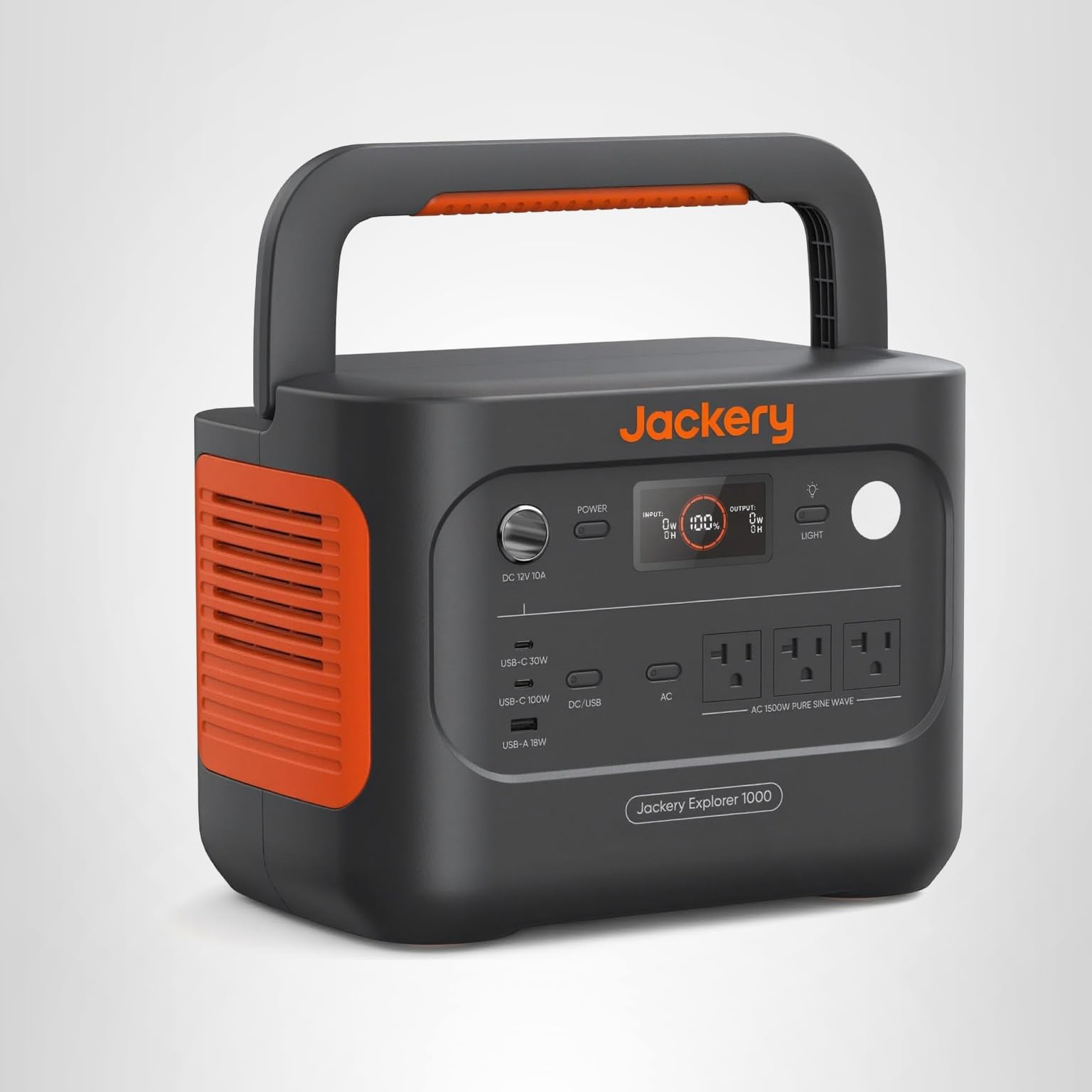 Jackery Explorer 1000 v2 Portable Power Station,1070Wh LiFePO4 Battery,1500W AC/100W USB-C Output, 1 Hr Fast Charge, Solar Generator for Camping,Emergency, RV, Off-Grid Living(Solar Panel Optional): E1000v2