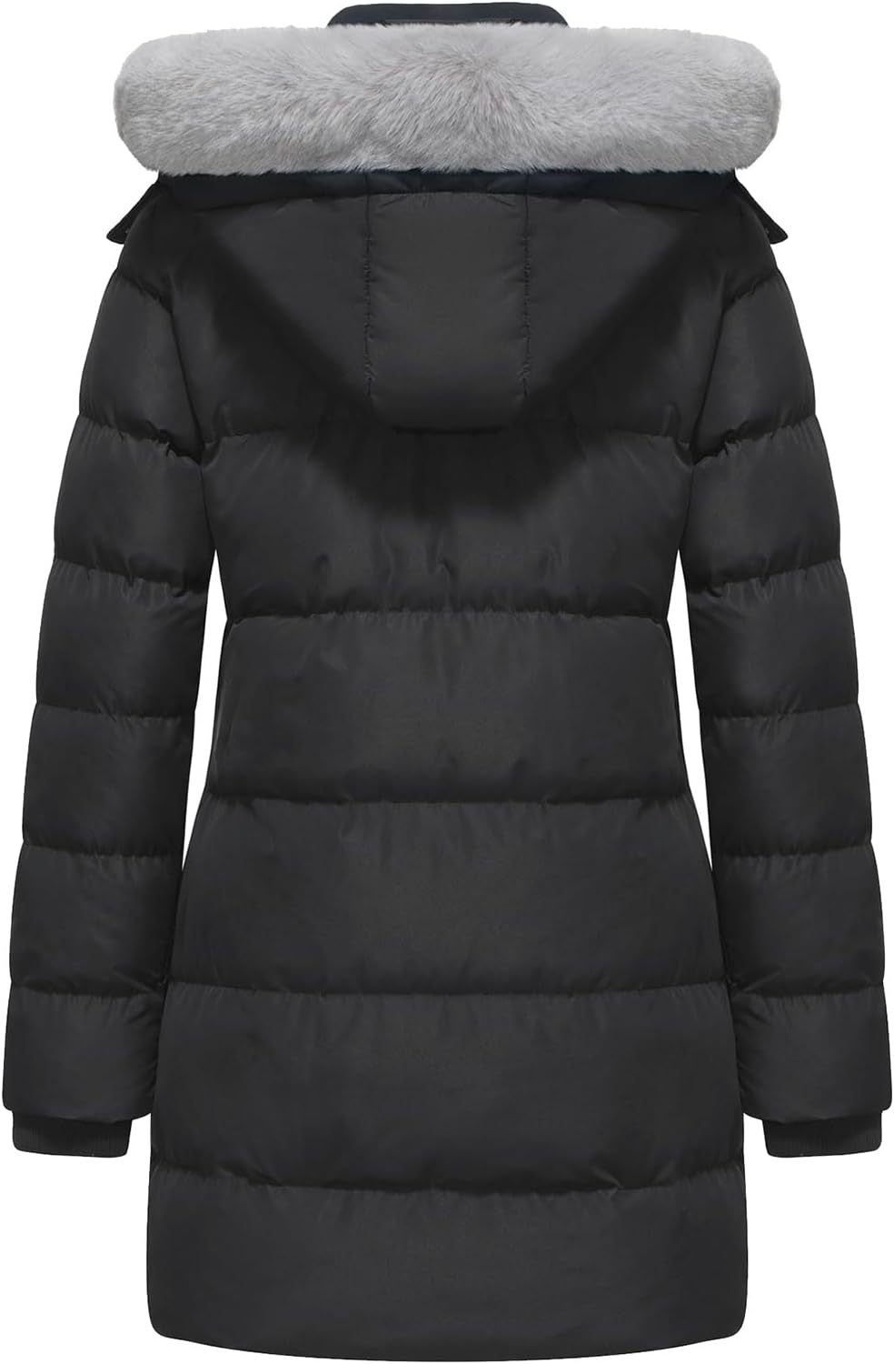 Women's Winter Thicken Puffer Coat (Standard & Plus Size) Warm Snow Jacket with Fur Removable Hood