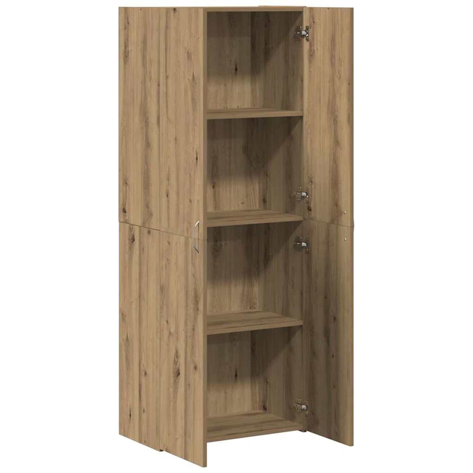 Homgoday Moderner Büroschrank Artisan-Eiche Holzwerkstoff 60 x 32 x 152,5 cm - für effizientes Büro-Organisation Model3365559