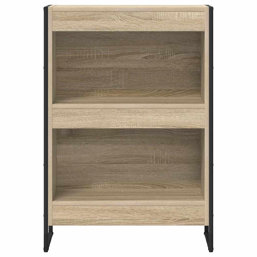 Regał na książki Sonoma 80 x 30 x 155 cm, materiał drewnopochodny, przemysłowy regał stojący, nowoczesny regał na książki do salonu, sypialni, biura