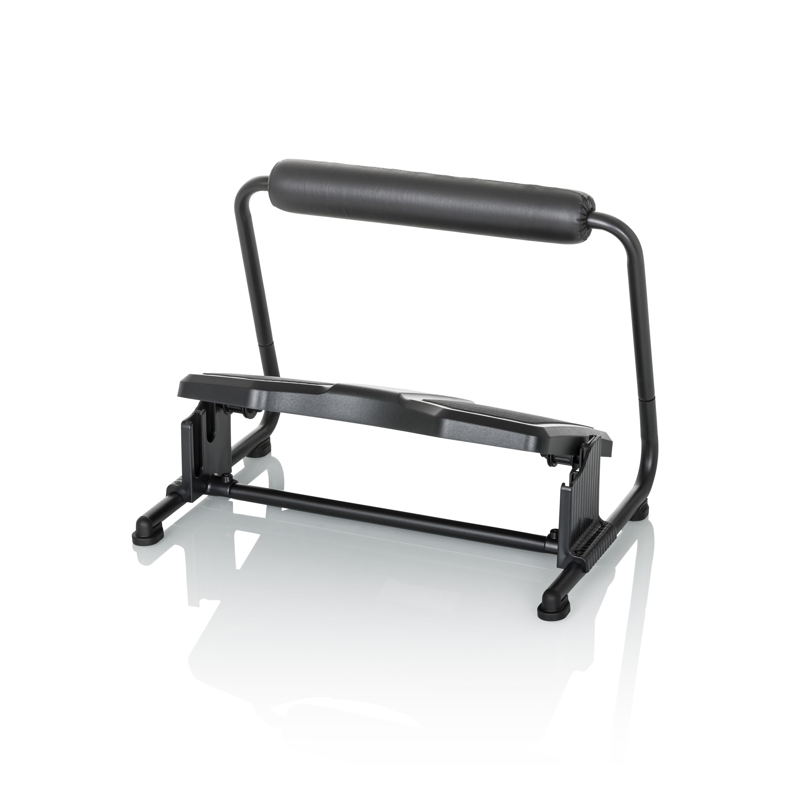 hjh OFFICE Repose-pieds Bureau PODI F noir Repose-pieds ergonomique réglable en hauteur & inclinable, repose-jambes inclus, 830111