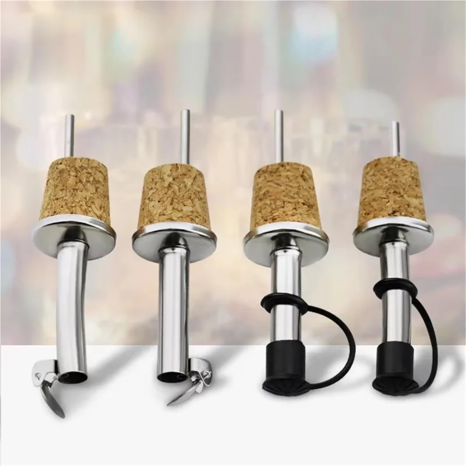 Bouchons à vin 30 pièces verseur de liège en bois for rouge Champagne bière bouchon bouteille outils dégustation fournitures fête d'anniversaire mariage(B bend)