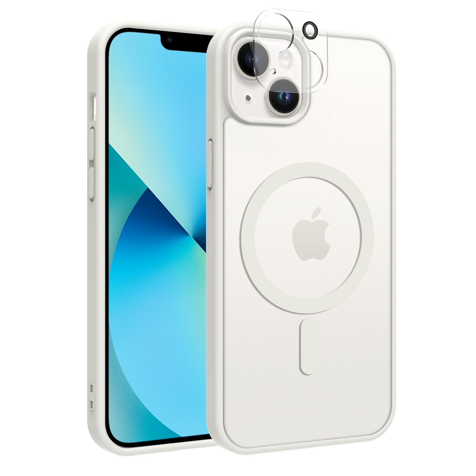 Amazon.co.jp: ITELINMON iPhone 13 用 ケース マット感 クリア 