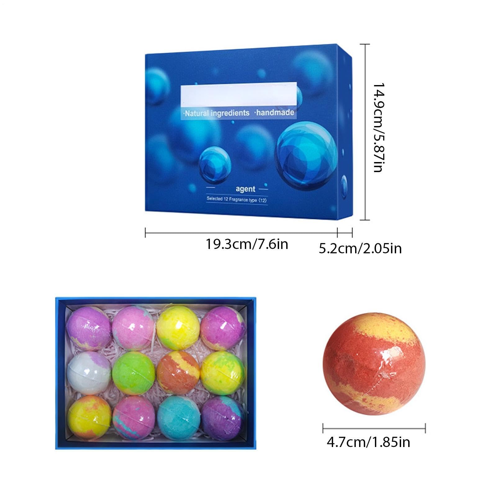 Zestaw kul do kąpieli dla kobiet 12 Sztuk kolorowej, wesołej gry w bąbelki