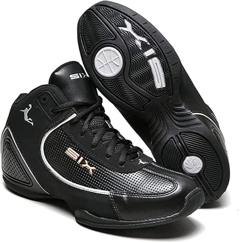 Tênis Basquete Masculino Six Preto e Cinza Confortável (37)