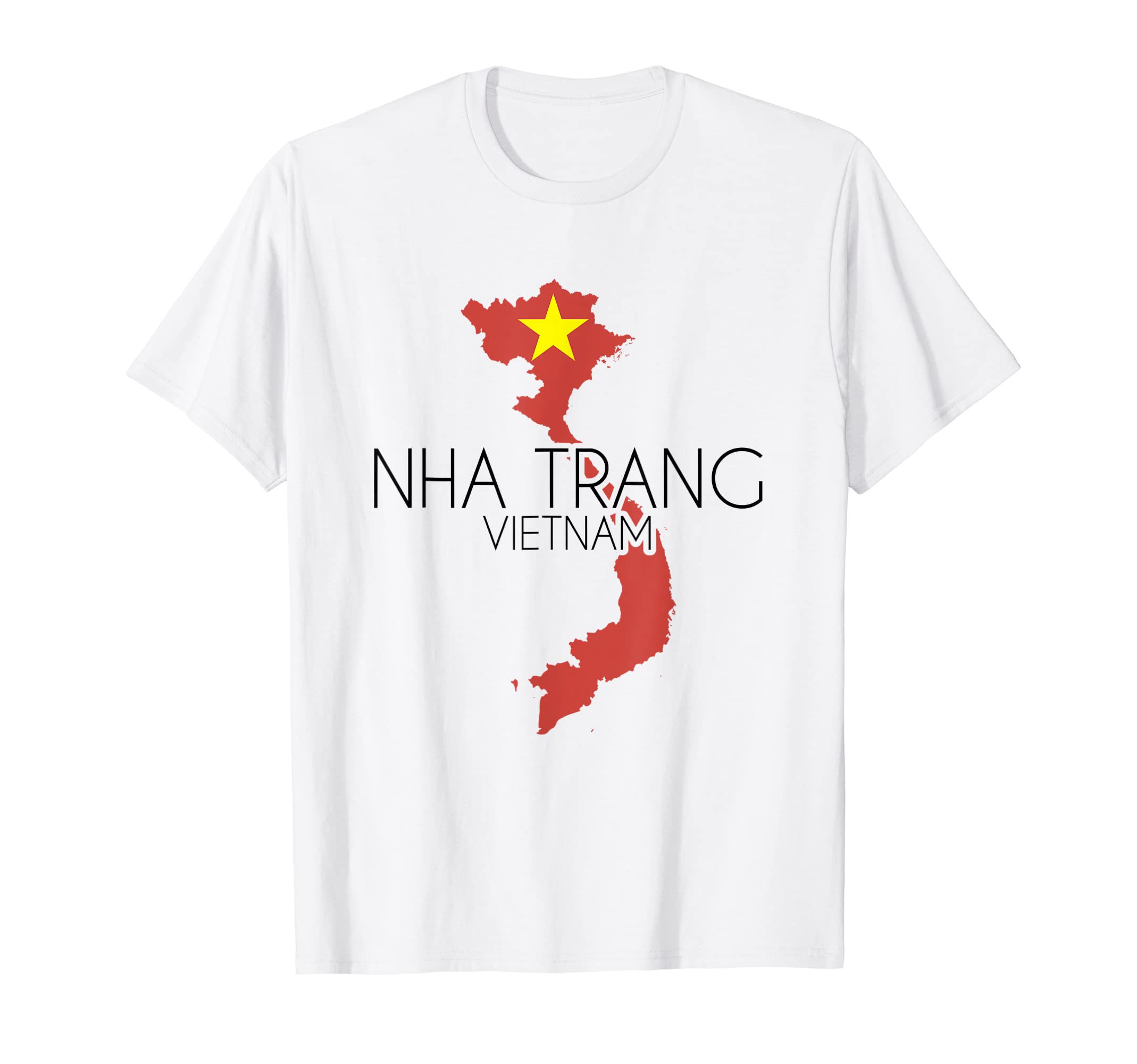 Amazon | ニャチャン概要ベトナム国旗 Tシャツ | Tシャツ・カットソー 通販
