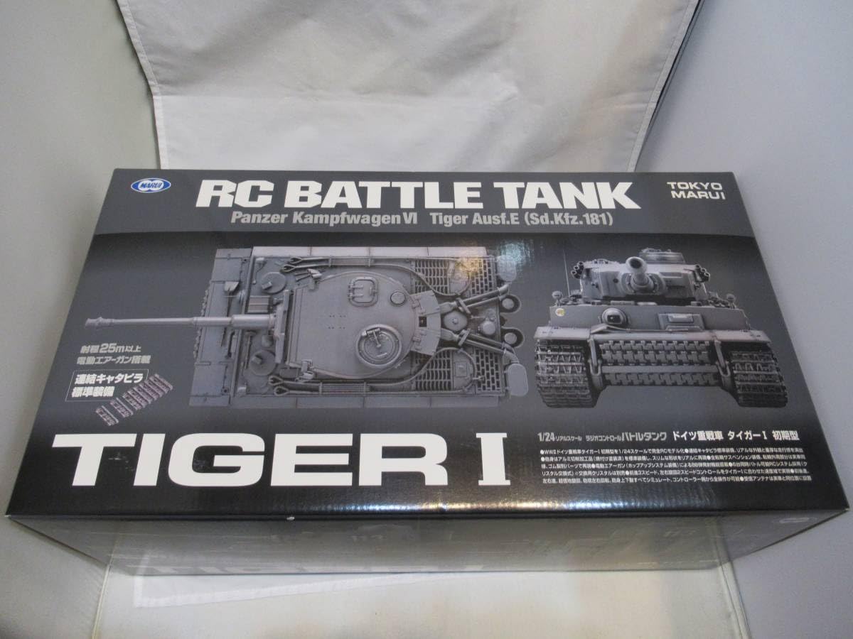 東京マルイ　タイガーⅠ 初期型　ほぼ未使用 東京マルイ タイガーⅠ 初期型 ほぼ未使用 1/24 RCバトルタンク