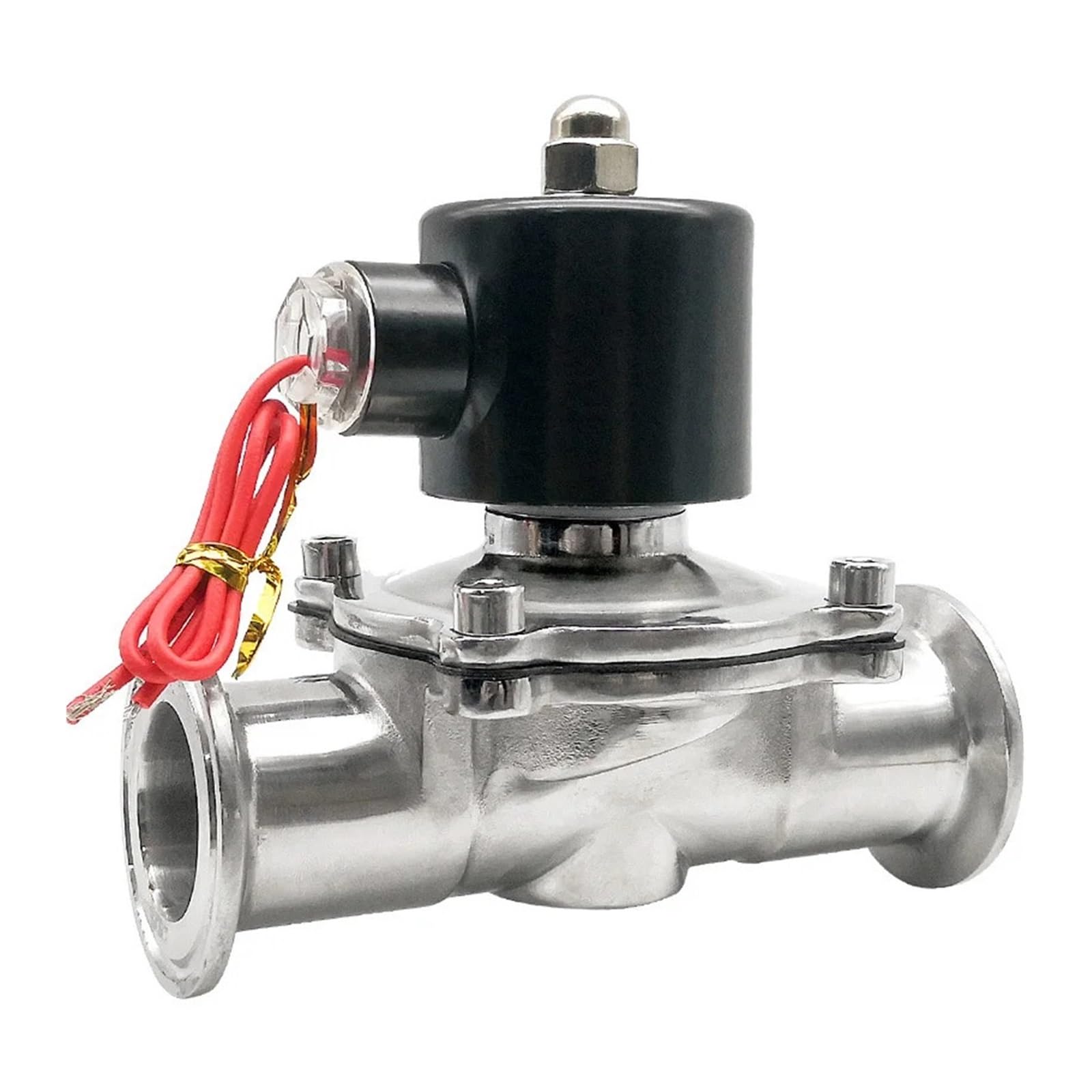 1/2" 304 Stainless Steel Nomally Closed Clamp Type Solenoid AC220V DC24V(220VAC)