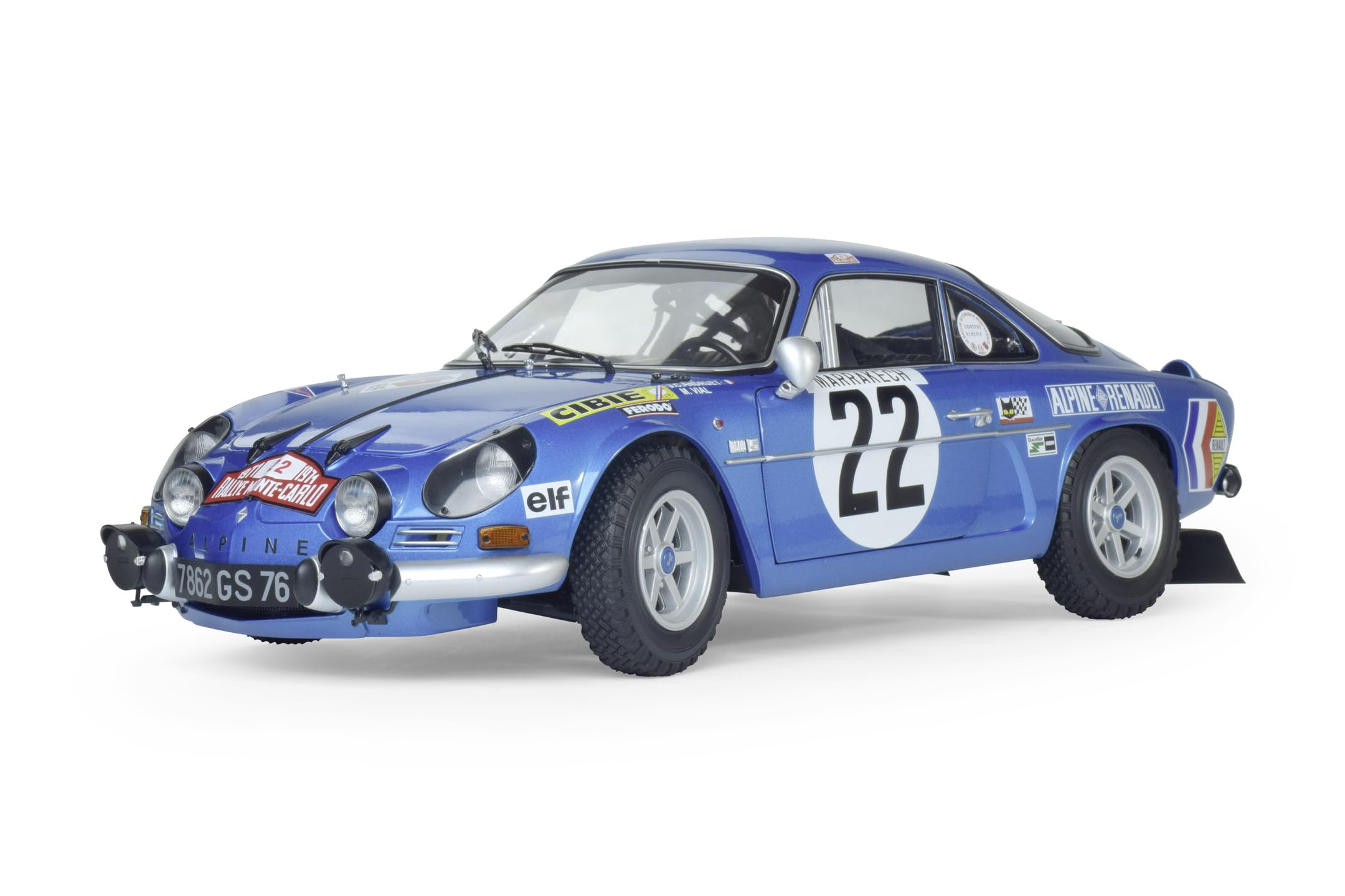Modellino auto rally scala 1:24 Alpine Renault A110 1600S Burago diecast modellismo da collezione - Arcadia Modellismo