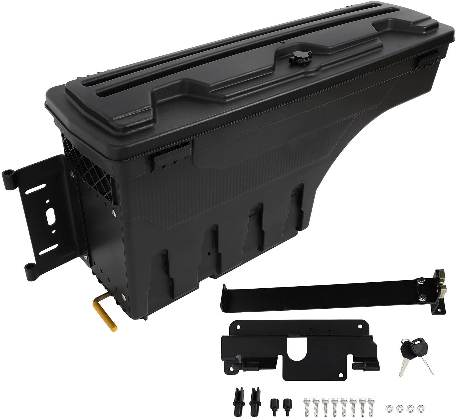 Driver Side Truck Bed Storage Box Case Tool Box for Chevy Silverado 1500 2007-2018,for Chevy Silverado 1500 LD 2019,for Chevy Silverado 2500 HD 2007-2018,for Chevy Silverado 3500 HD 2007-2018