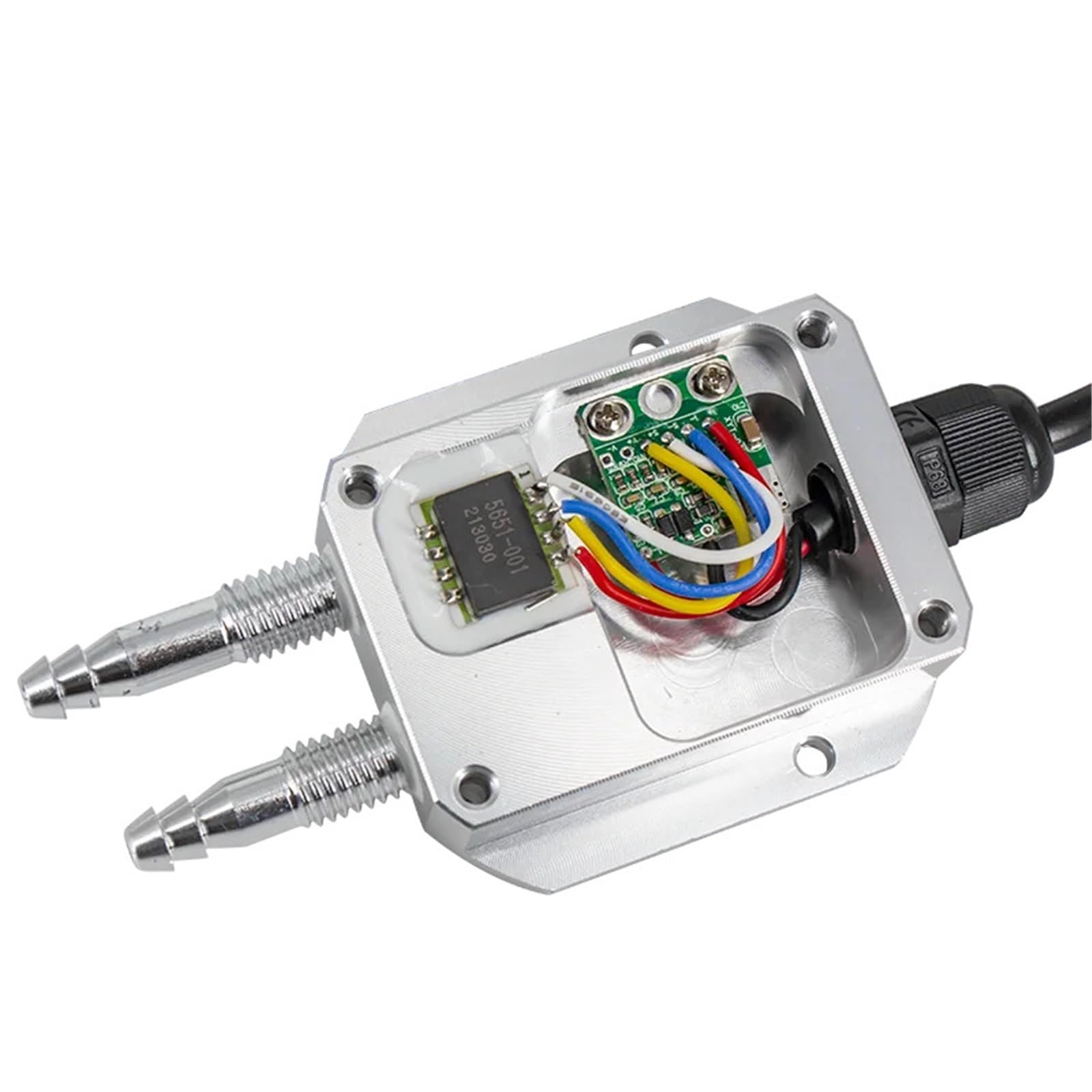 Trasmettitore di pressione, Trasmettitori Di Pressione Sensore Differenziale Aria 4-20 MA 0-10 V Trasduttore Trasmettitore,per Acqua Gas Olio Aria(0-10m/s 0-10v)
