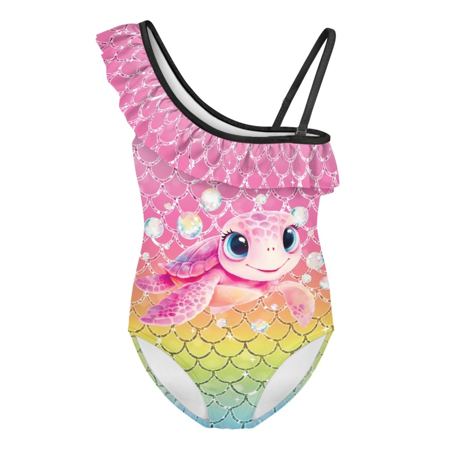 Yzaoxia Girls One Piece Swimsuits Bathing Suit for Kids Swimwear 3-14Y