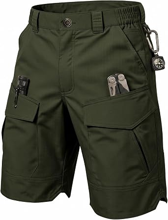Mens Cargo Shorts Ripstop Tactical Work Shorts