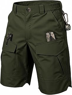 Men's Cargo Shorts Ripstop Tactical Work Shorts | Durable Fabric, Lightweight, Waterproof, Outdoor, Hiking, Casual, Camping, Multi Pockets