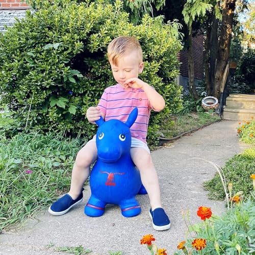 Inflatable Riding Space Bouncing Horse Hopper Inflatable Jumping Horse, Ride-on Rubber Bouncing ...
