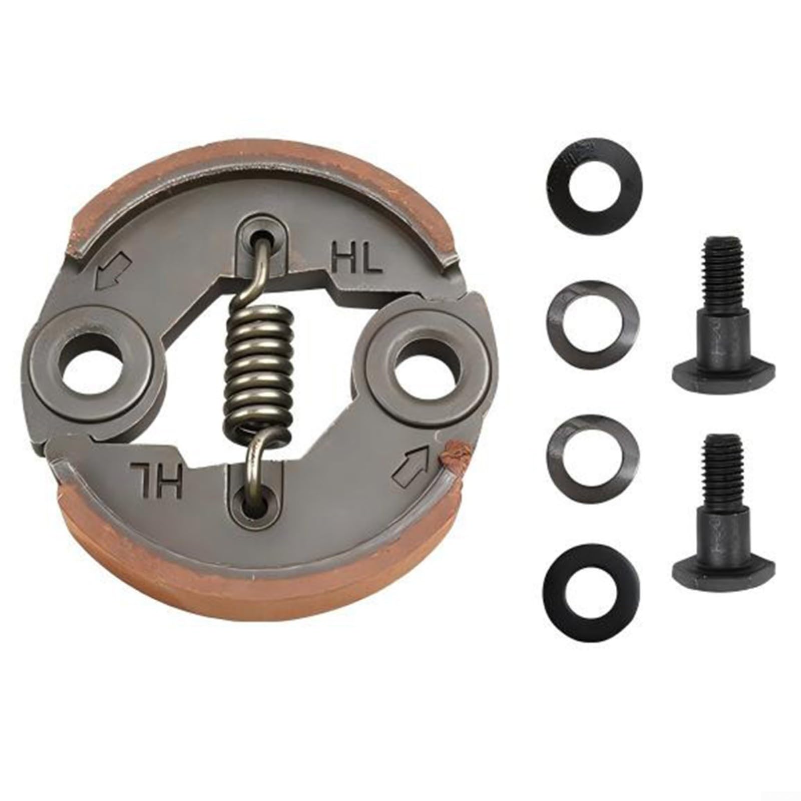 Tidgel Stainless Steel Clutch Kit for 43cc 52cc Trimmer Brushcutter and Chainsaw Lawn Mower Accessories with Screws for Outdoor Yard Work