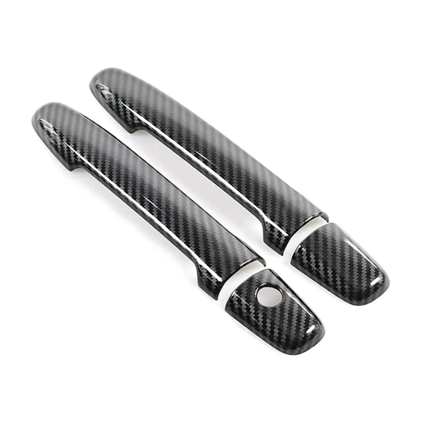 Bqwyedpl 2 1Hole Carbon Fiber Fit For Luxgen U6 Suv 2014-2017 Door Bowl Handle Decorative Door Handle Scratch-Proof Accessories Car Door Latch Handle(2 1Hole Carbon Fiber)