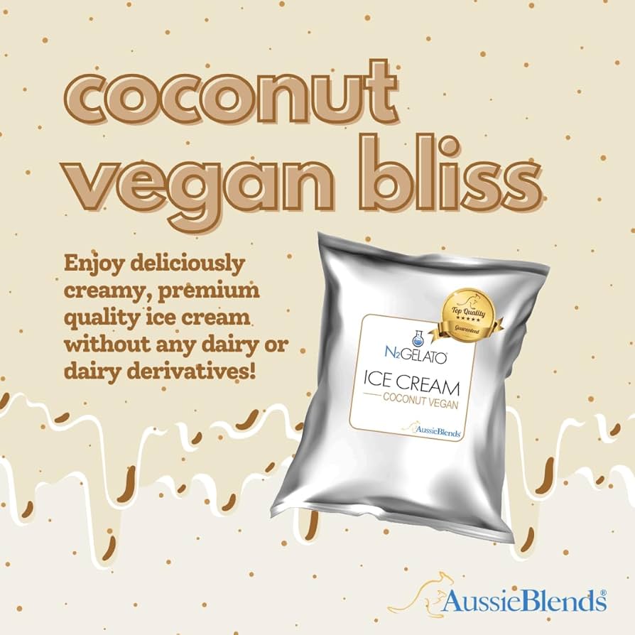 Amazon.com: AussieBlends Coconut Vegan Ice Cream Mix For Soft