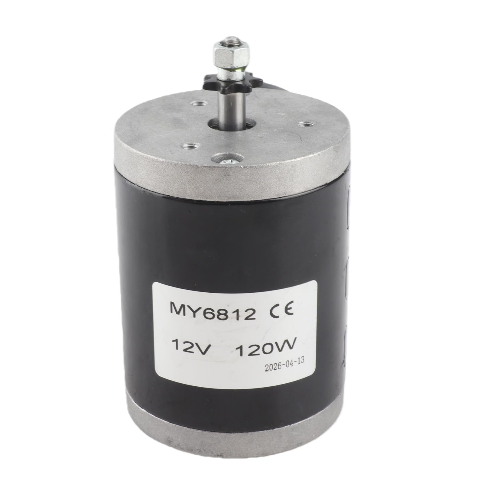 Keenso silnik elektryczny skanowany, mały silnik o dużej prędkości szczotki 12 V 120 W, mały silnik przekładni DC z magnesem trwałym MY6812 z pasem pasowym