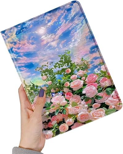 Miniatura 9 de Funda para iPad Air de 5 generación para iPad Air 4 generación, diseño floral, ilustración floral para iPad Air 5, iPad Air 4, funda de encendido