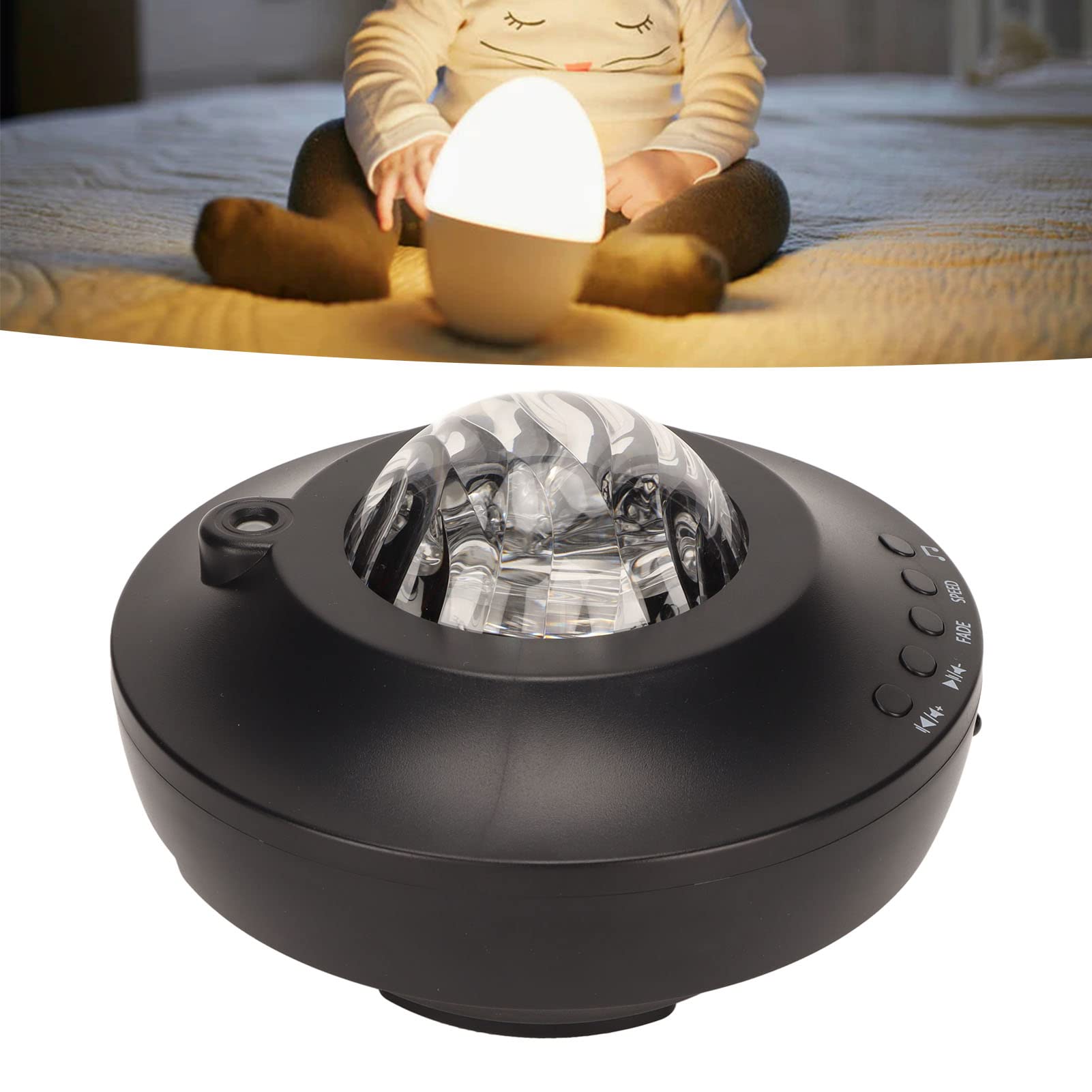 Proyector de Estrellas, Proyector de Luz Nocturna Galaxy, 8 Sonidos Naturales, Proyector de Aurora de Ruido Blanco 5 en 1, Función de Temporizador para Niños, Adultos, Sala de Juegos, Cine en Casa