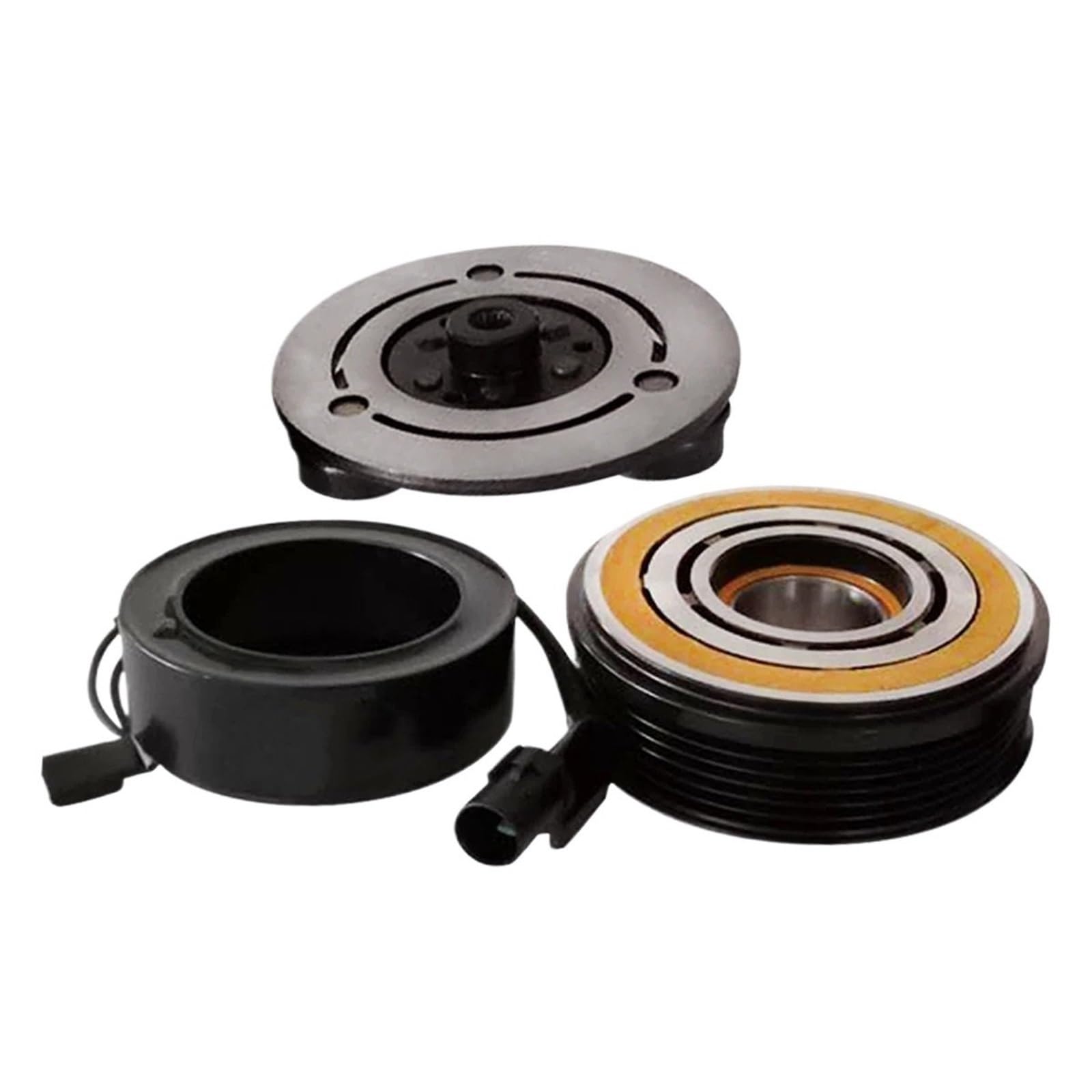 Qiuymgfg One Color Ac Compressor Clutch Kit Fit For Mitsubish Fit For Outlander Bearing Size 355020 Pulley Diameter 115Mm 6Grooves Ac Compressor Clutch