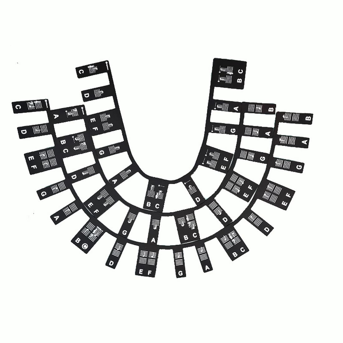 Barre Note Per Tastiera Pianoforte 88 Tasti - Guida Visuale Per Principianti, Facile Da Applicare