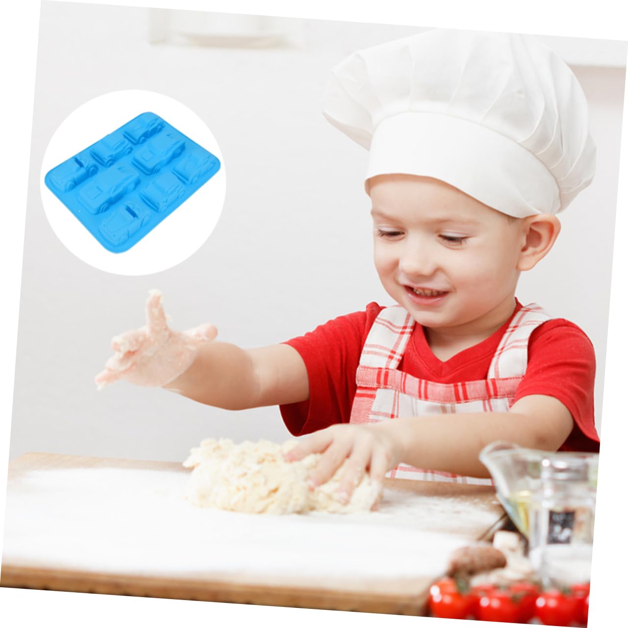 MAGICLULU 2pezzi Stampo Silicone Per Cioccolato Forma Di Auto Per Torte Muffin e Dolci Fatti Casa Facile Da Pulire e Utilizzare Per Feste e Compleanni