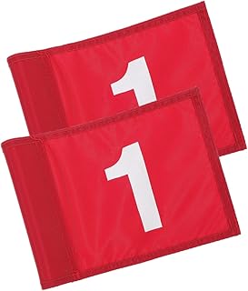 VILLCASE 2pcs Golf Green Flag Mini Flags Mini Golf Outdoor Digital Signs Custom Golf Flags Golf Course Flags Golf Hole Flag Small Golfs Bags Detachable Flags Training Flags Old Fashioned