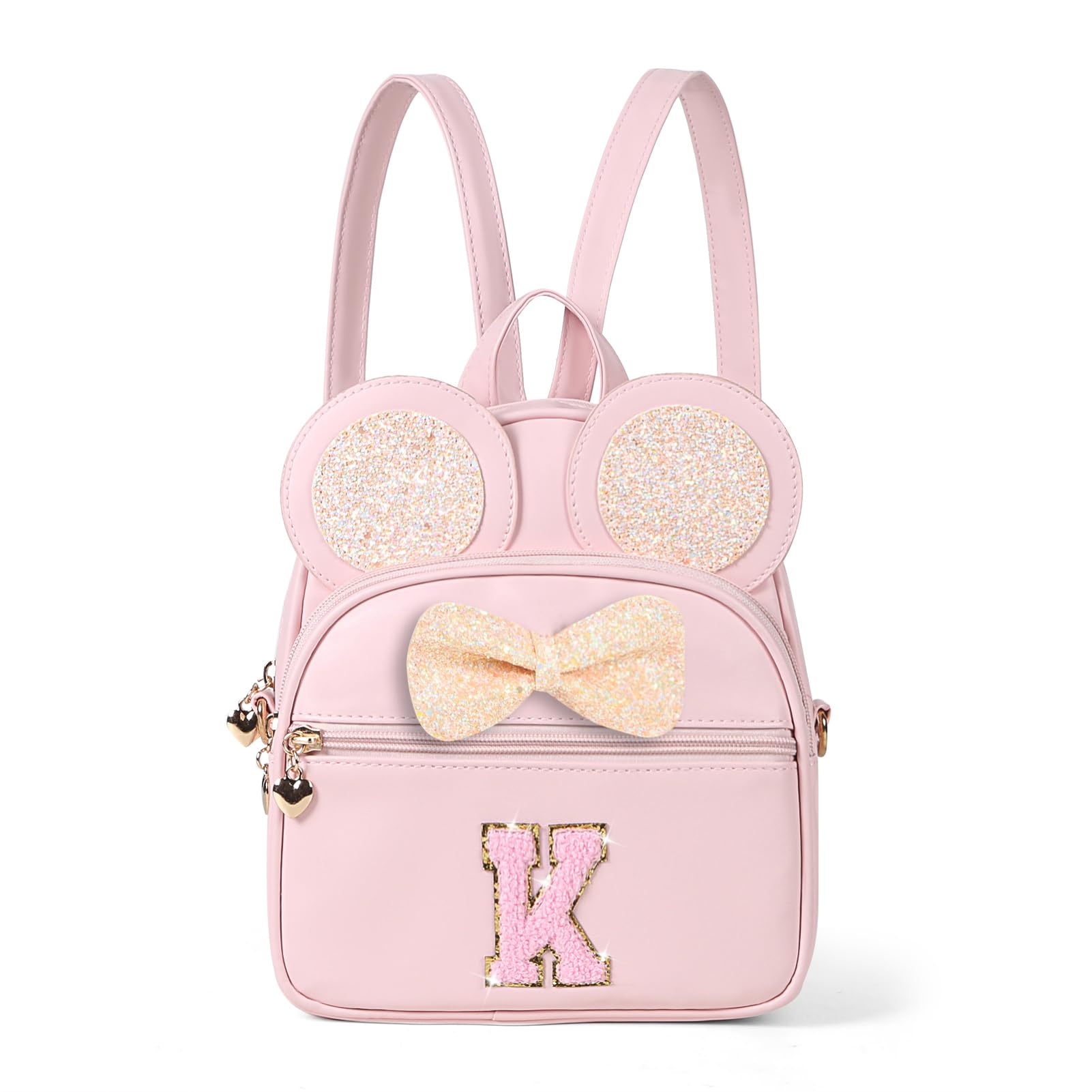 cotmcor Mini Backpack for Girls Bowknot, Cute Leather Backpack Toddler Purse Birthday Gifts for Kids Girls