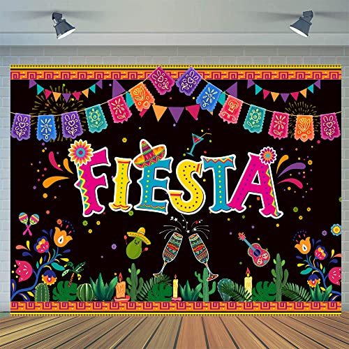 CYLYH 7x5ft Mexican Themed Party Backdrop Fiesta Party Backdrop Cinco De Mayo Carnival Party Decorations Backdrop Birthday Party Backdrop D802
