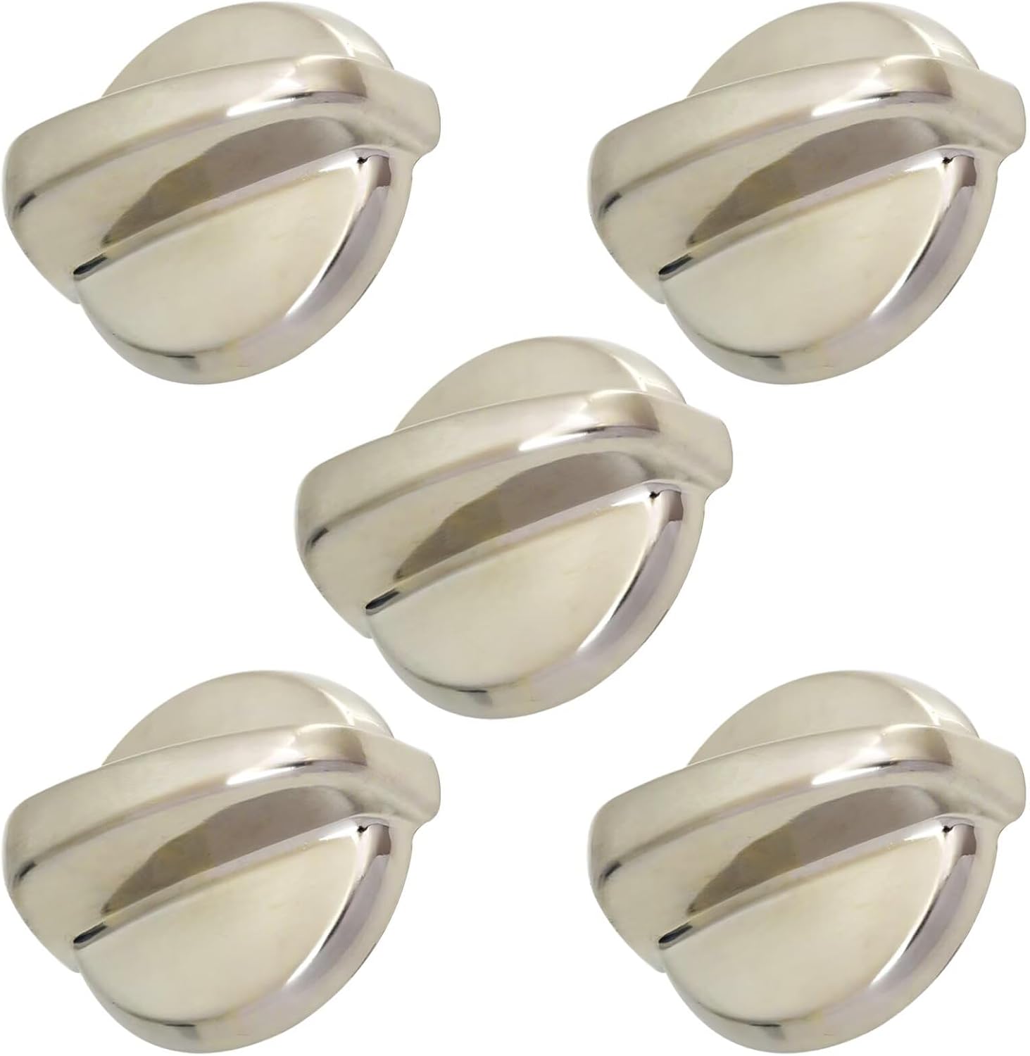 New Upgated WB03T10284 5Pcs Oven Knobs Replacements for GE, 191D5100 Stove Knons Compatible with Range Stove Oven Replaces 1373043 AP4346312 AH2321076 EAP2321076 PS2321076