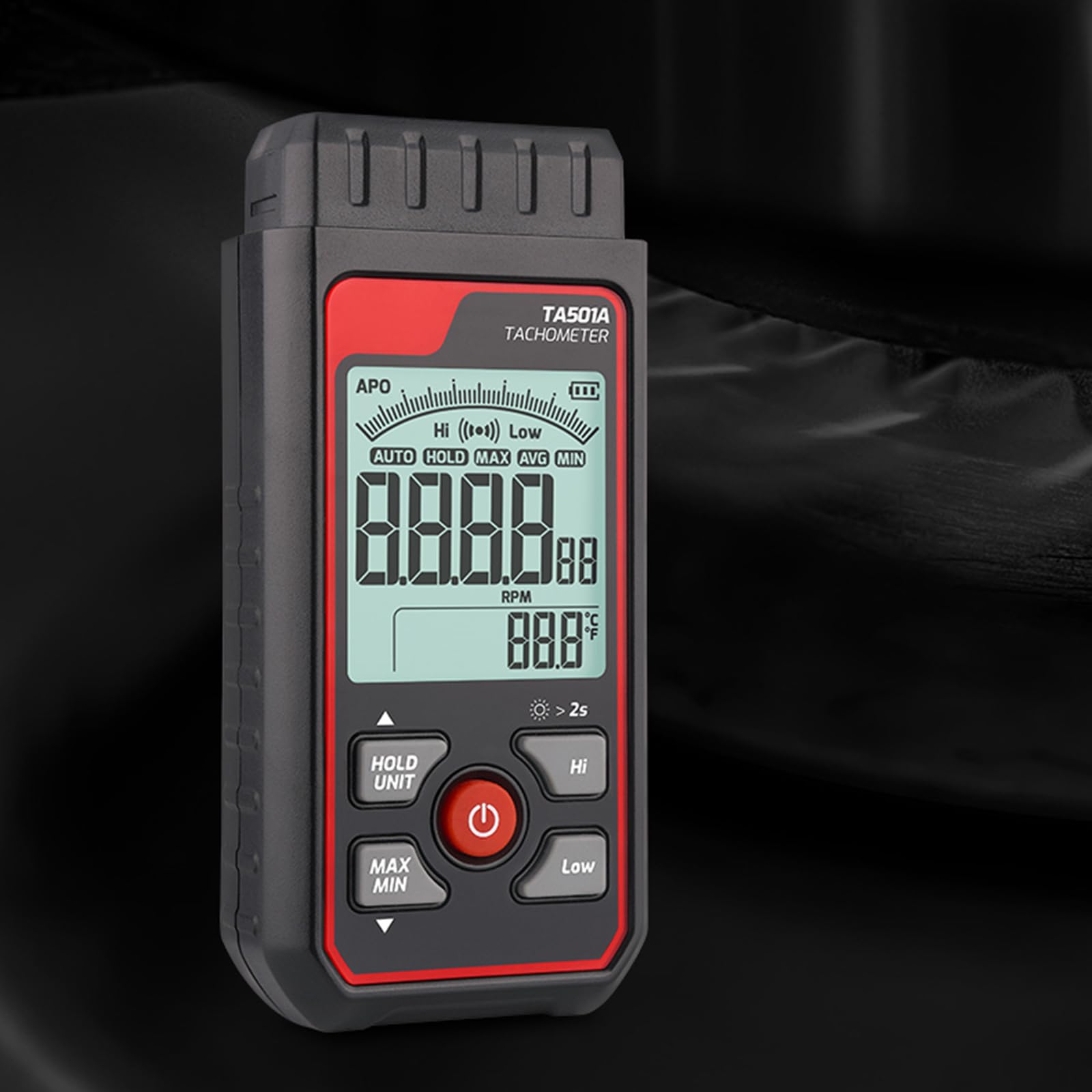 Stroboscope numérique portable LED StrobesTachymètre Testeur de vitesse sans contact Vitesse d'impression Rotations Analyseurs de vitesse Optiques Capteur de vitesse Outil de réparation de véhicule
