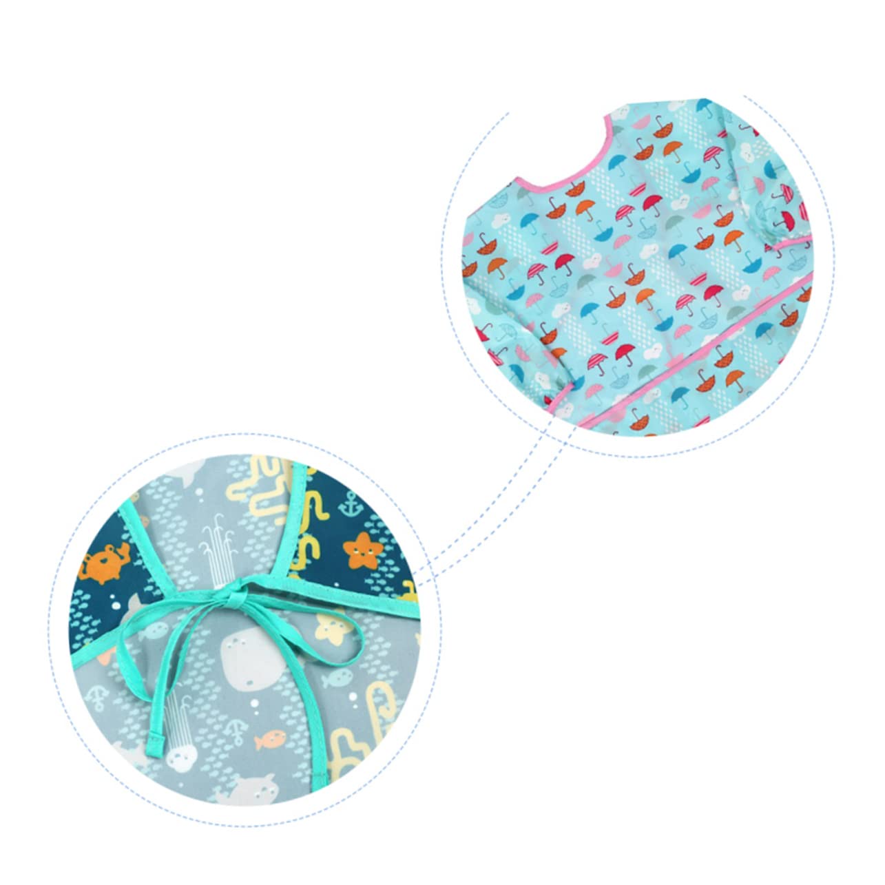 UPKOCH 4pezzi Grembiuli Impermeabili Per Maniche Lunghe Abbigliamento Per e Dipingere Colore e Casual