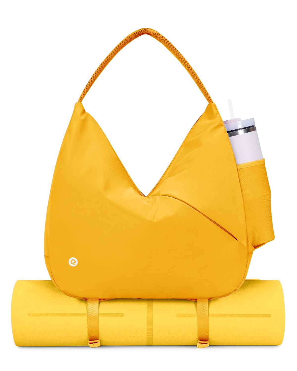 Ceneda Large Gym Bag for Women with Hidden Yoga Mat Holder & Shoe Compartment & Wet Pocket, Sports Duffle Bag for Travel