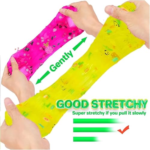 Miniatura 4 de Paquete de 8 slime transparente, juego de limo transparente para niños, regalos de fiesta, juguetes de Navidad, paquete de limo transparente