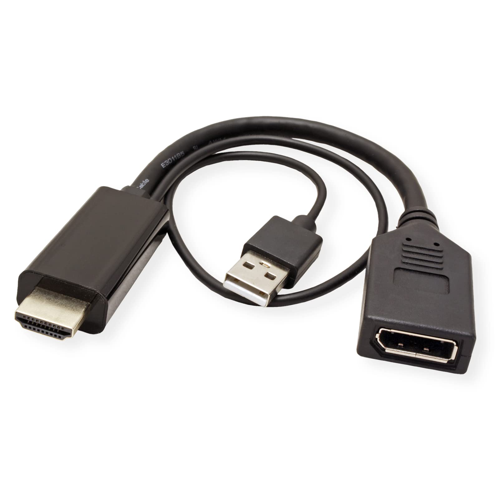 ROLINE Adapter DisplayPort 4K HDMI, v1.2, HDMI ST - DP BU, aktywny