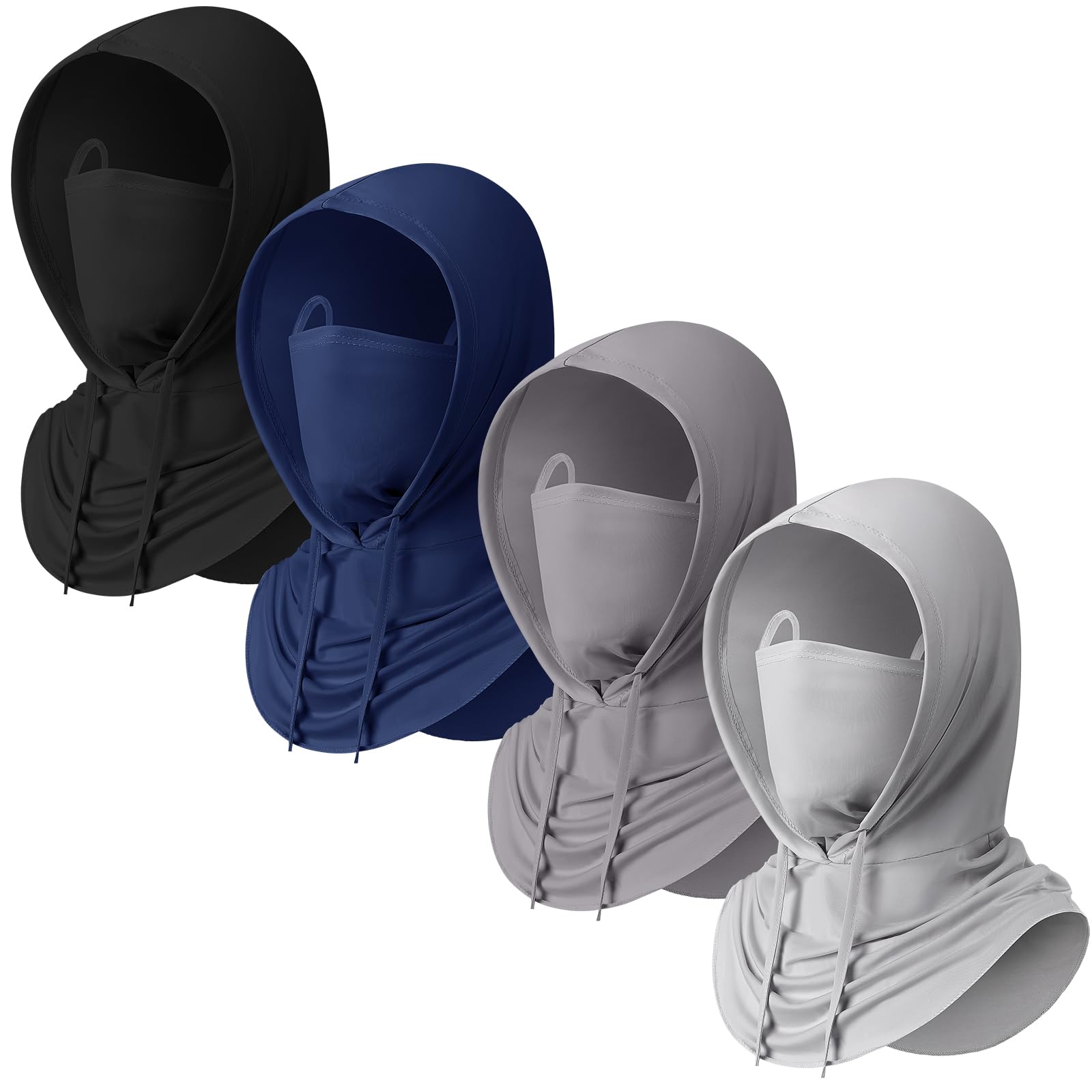 Funtery Summer Cooling Balaclava Mask UV Protection Hood Mask Breathable Cycling Face Cover Full Head Scarf for Men