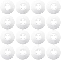 Mască pentru țeavă de radiator WOLMIK din plastic, albă, pentru diametru țeavă 14-16 mm, set de 16 bucăți 1