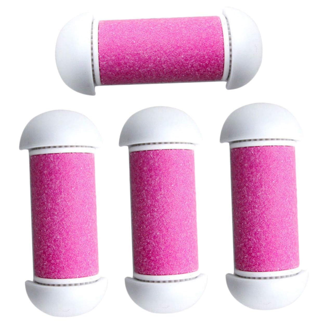 SHERCHPRY 1Set Electric Foot File Replacement Rollers Pink Roller Heads for Dead Skin Removal Compatible with Electronic Foot Exfoliator Durable Foot Care Tool for Smooth Feet