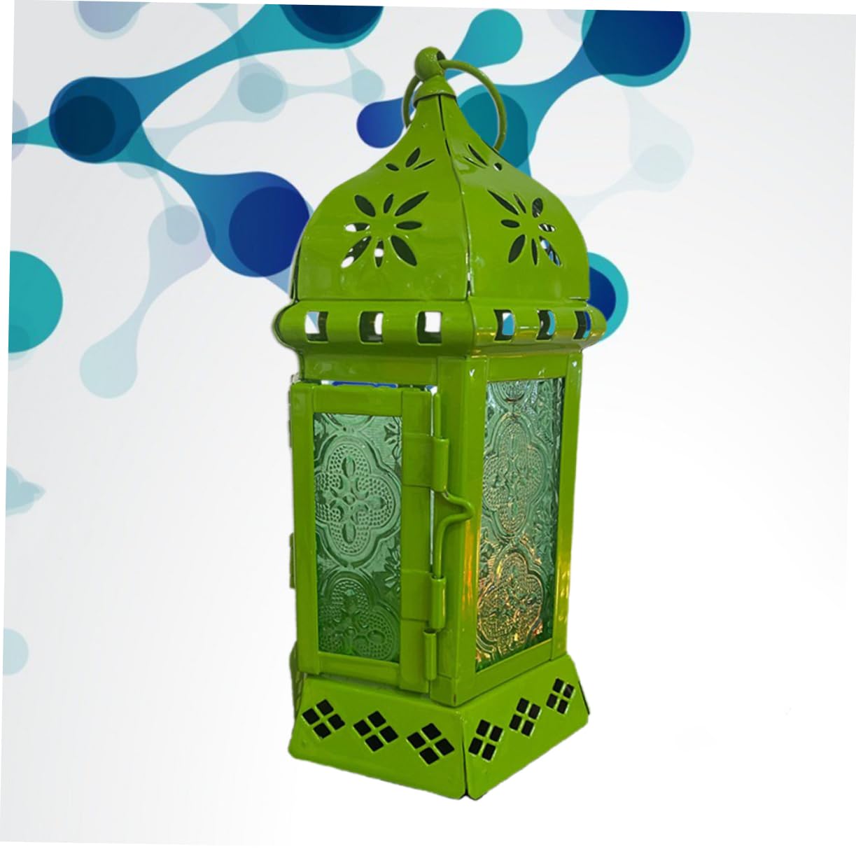Artibetter 1pc Moroccan Wrought Iron Candlestick Iron Lantern Garden Hanging Lantern Hanging Candle Holder Decorative Lanterns Outdoor Lantern Iron Art Candle Holder European Style Morocco