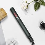 MHU Professional Titanium Hair Straightener 1 Inch Hair Flat Iron Negative Ionic Technology Straightening Iron Plus 2 x Salon Clips