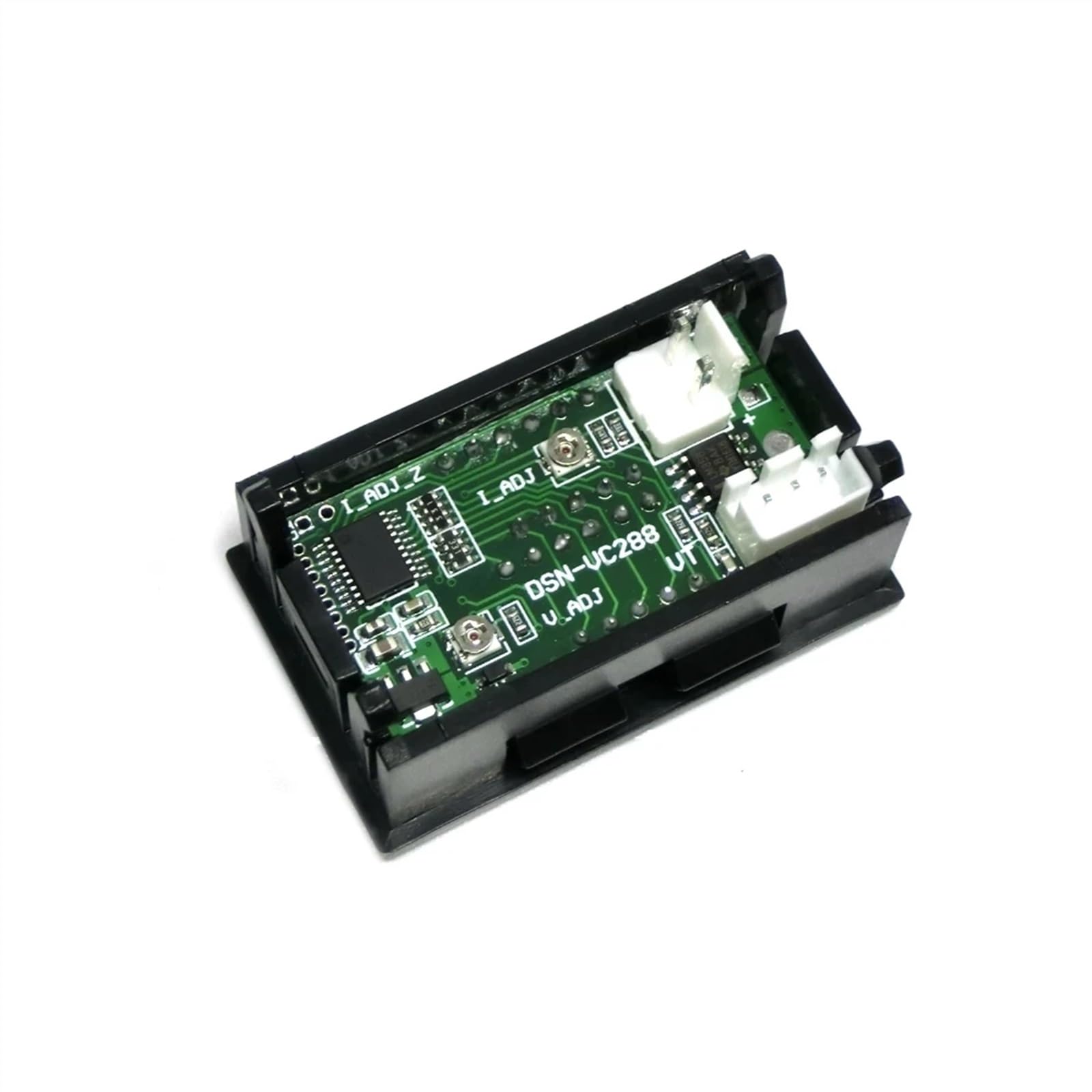 Mini voltímetro Digital, amperímetro, CC 100 V, 10 A, Panel de amperios, Voltaje, Corriente, medidor, Detector, Pantalla LED Dual 0,56"(1a Red Red)
