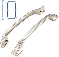 Vista 29 de KOOFIZO - Paquete de 10 tiradores de gabinete de cocina de latón antiguo de 3 pulgadas, manijas vintage de gabinete de latón, herrajes de gabinete