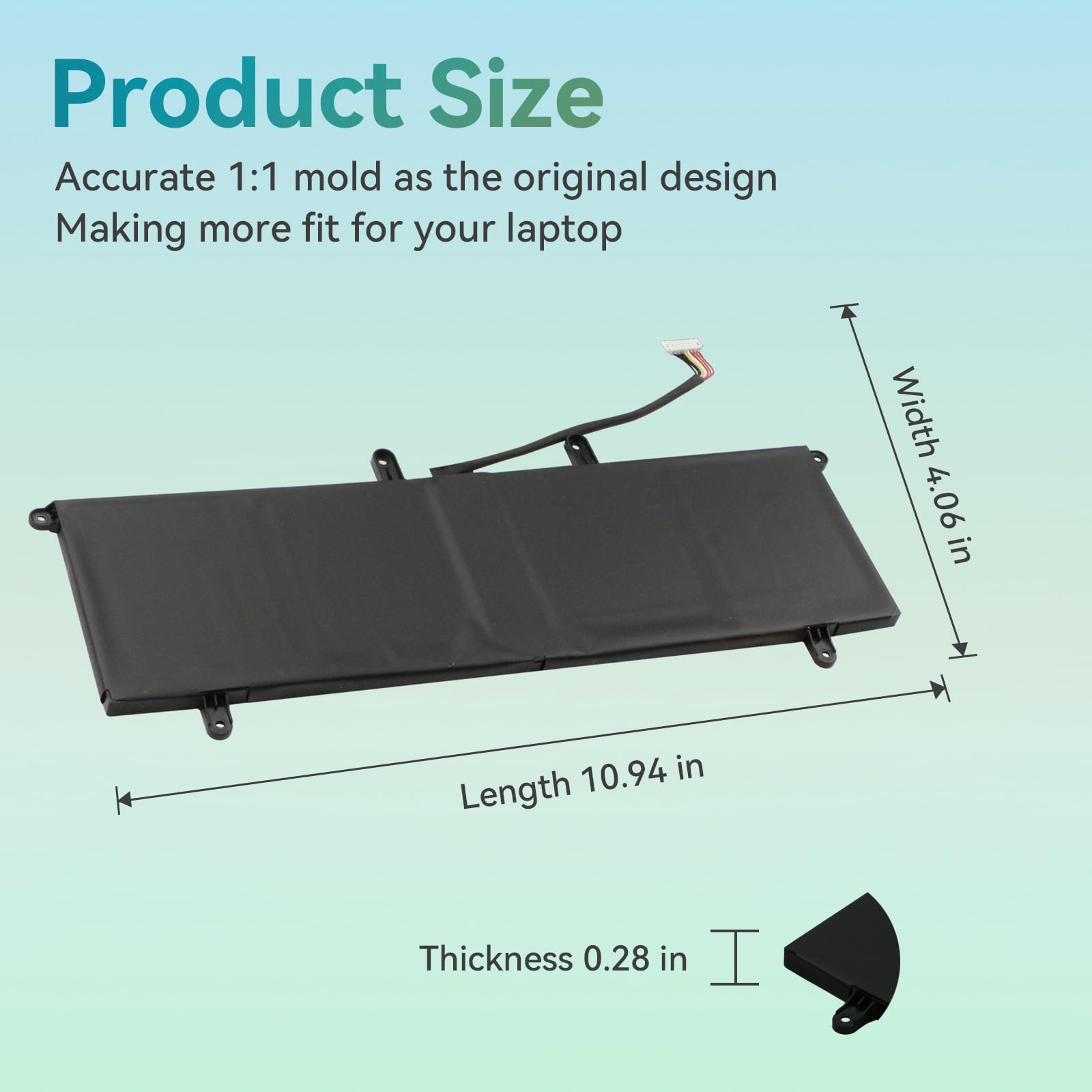 K KYUER 70Wh C41N1901 Laptop Akku für Asus ZenBook Duo 14 UX481 UX481F UX481FL UX481FA UX481FLY UX4000F UX4000FL UX481FL-BM044T UX481FL-BM039R UX481FL-BM042T UX481FL-BM040T UX481FL-HJ093T HJ105T