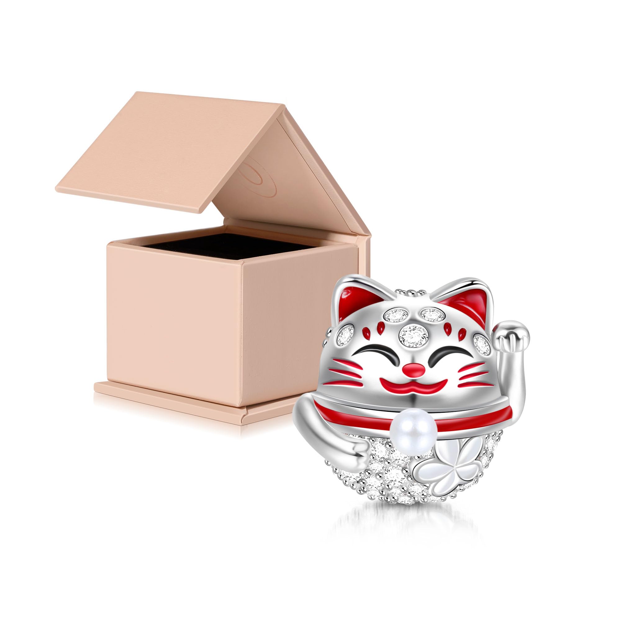 GNOCE Japanese Charm Bead Silver Blend Pendant Dangle Charms fit Bracelet Jewelry Gift for Women