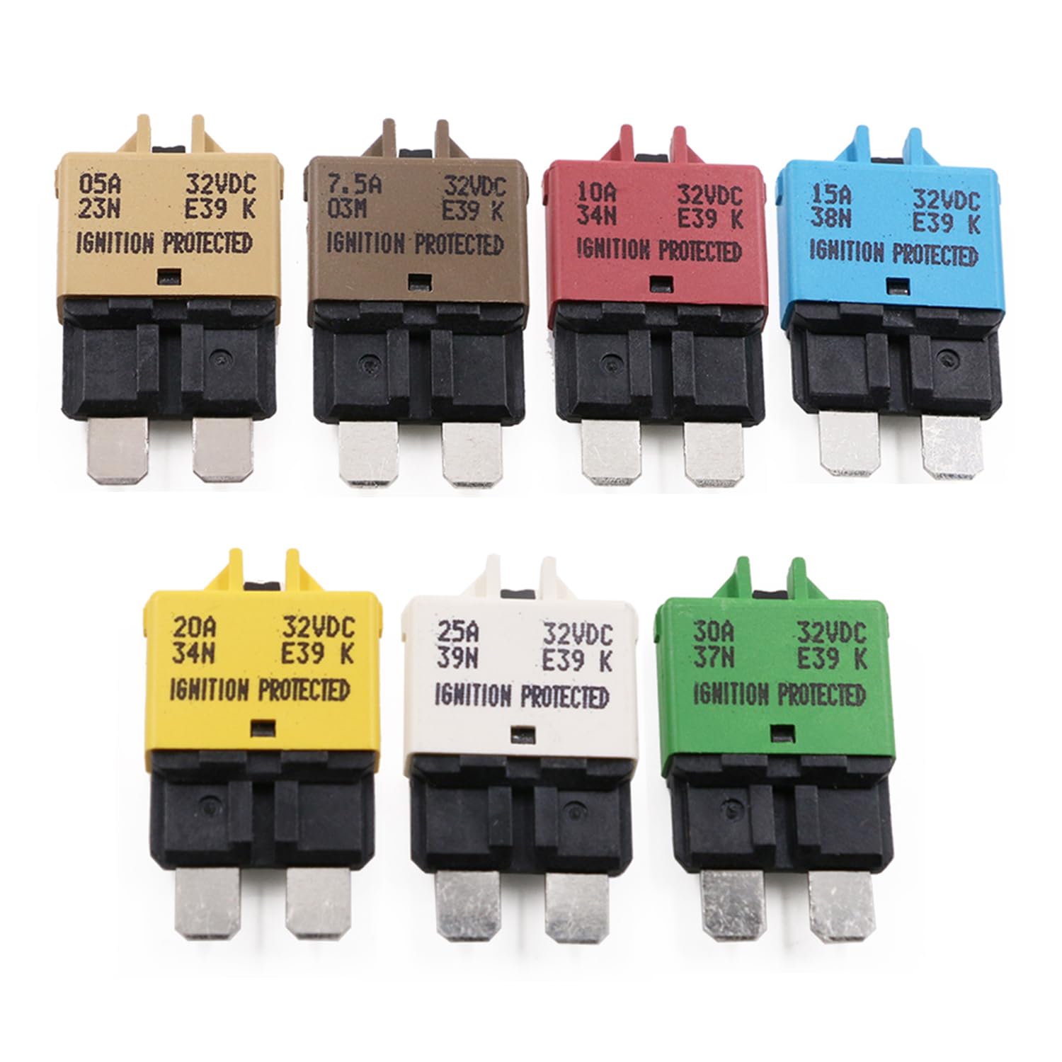 60Amp Circuit Breaker Fuse Manual Reset 12V-48V DC Car Boat - Foto 13