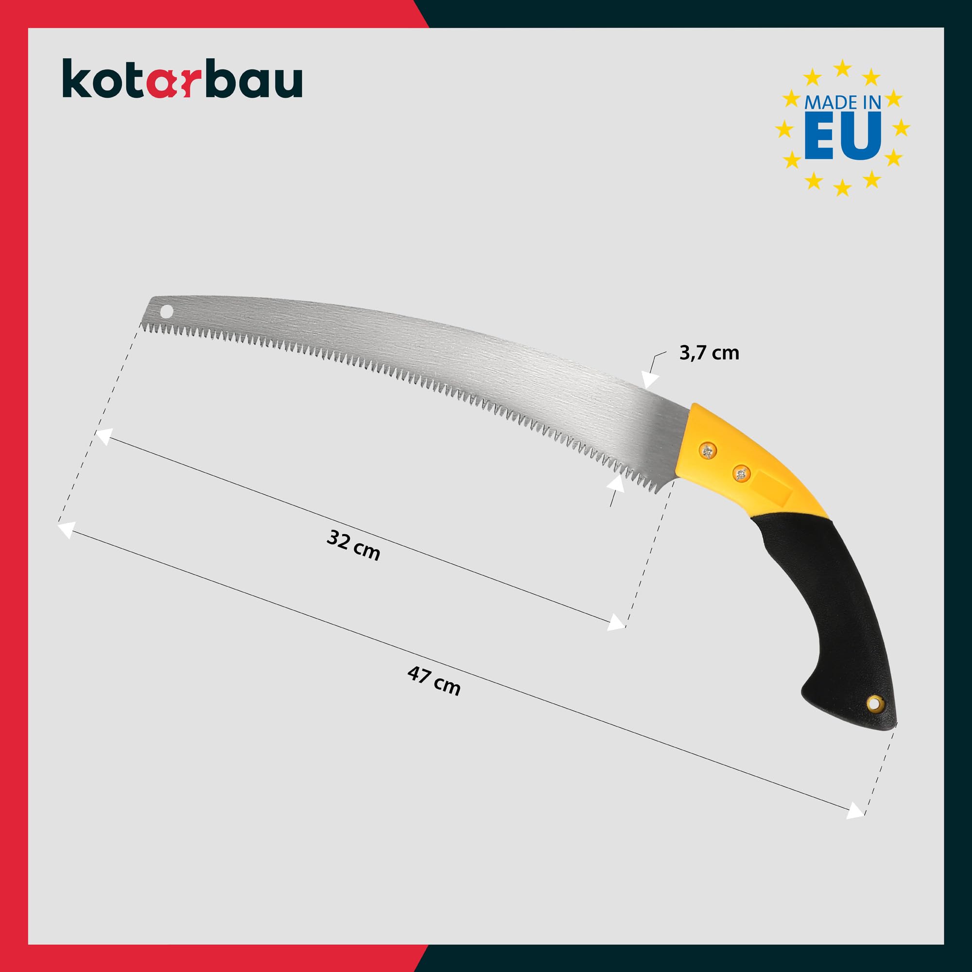 KOTARBAU® Sega da Giardino 320mm Piegata Manuale per Taglio Rami Arbusti