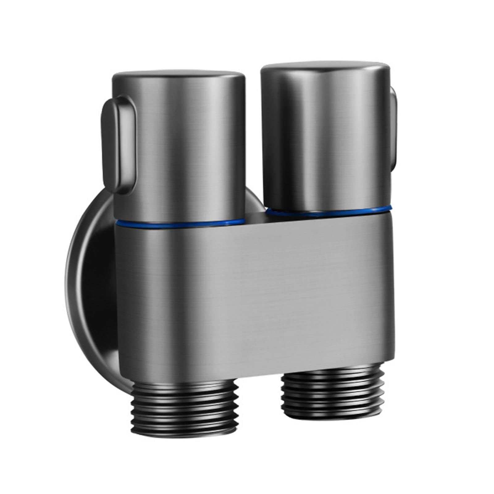 IEUDNS Filling Angle Valve Wall Mount 1-in-2-out dual control valve Water Cleaning Sprayer for Bathroom Toilet Accessories