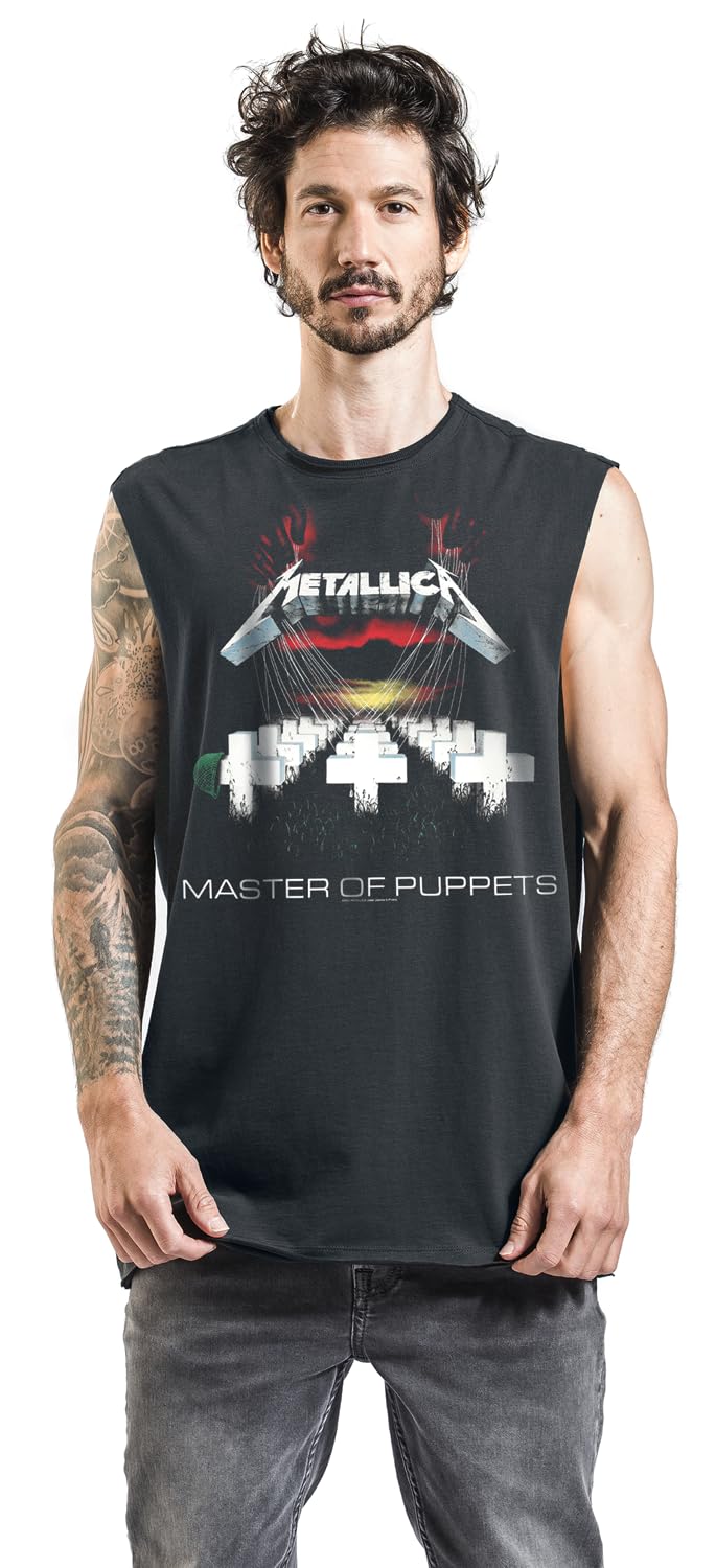 Metallica Amplified Collection - Master of Puppets Homme Débardeur Anthracite